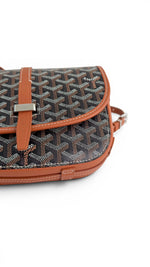Load image into Gallery viewer, Goyard Belvedere II PM Black/Tan Goyardine Canvas with Leather Trim, Palladium Hardware

