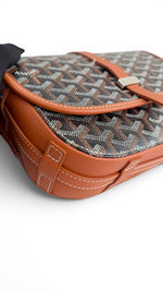 Load image into Gallery viewer, Goyard Belvedere II PM Black/Tan Goyardine Canvas with Leather Trim, Palladium Hardware
