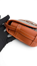 Load image into Gallery viewer, Goyard Belvedere II PM Black/Tan Goyardine Canvas with Leather Trim, Palladium Hardware
