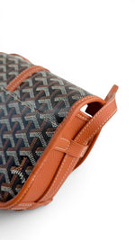 Load image into Gallery viewer, Goyard Belvedere II PM Black/Tan Goyardine Canvas with Leather Trim, Palladium Hardware
