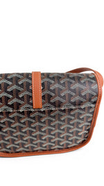 Load image into Gallery viewer, Goyard Belvedere II PM Black/Tan Goyardine Canvas with Leather Trim, Palladium Hardware

