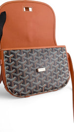 Load image into Gallery viewer, Goyard Belvedere II PM Black/Tan Goyardine Canvas with Leather Trim, Palladium Hardware
