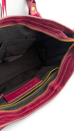 Load image into Gallery viewer, Balenciaga Small Le City Bag - Bordeaux Arena Lambskin Leather, Antique Gold-tone Hardware
