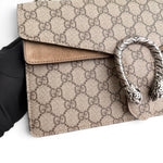 将图片加载到图库查看器，Gucci Dionysus Medium GG Supreme Canvas in Beige, Antique Silver Hardware
