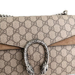 将图片加载到图库查看器，Gucci Dionysus Medium GG Supreme Canvas in Beige, Antique Silver Hardware
