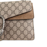 将图片加载到图库查看器，Gucci Dionysus Medium GG Supreme Canvas in Beige, Antique Silver Hardware
