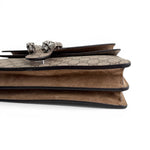 将图片加载到图库查看器，Gucci Dionysus Medium GG Supreme Canvas in Beige, Antique Silver Hardware
