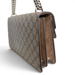 将图片加载到图库查看器，Gucci Dionysus Medium GG Supreme Canvas in Beige, Antique Silver Hardware
