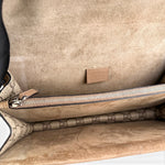 将图片加载到图库查看器，Gucci Dionysus Medium GG Supreme Canvas in Beige, Antique Silver Hardware
