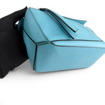 Load image into Gallery viewer, Loewe Mini Puzzle Bag Light Blue Calfskin Leather, Silver-tone Hardware

