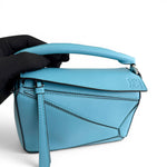 Load image into Gallery viewer, Loewe Mini Puzzle Bag Light Blue Calfskin Leather, Silver-tone Hardware

