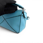 Load image into Gallery viewer, Loewe Mini Puzzle Bag Light Blue Calfskin Leather, Silver-tone Hardware
