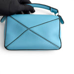 Load image into Gallery viewer, Loewe Mini Puzzle Bag Light Blue Calfskin Leather, Silver-tone Hardware
