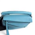 Load image into Gallery viewer, Loewe Mini Puzzle Bag Light Blue Calfskin Leather, Silver-tone Hardware
