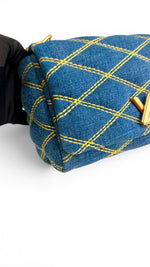 Charger l'image dans la galerie, Louis Vuitton GO-14 Shoulder Bag, Blue Quilted Denim Gold-tone Hardware
