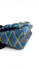 Charger l'image dans la galerie, Louis Vuitton GO-14 Shoulder Bag, Blue Quilted Denim Gold-tone Hardware
