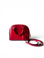 Load image into Gallery viewer, Louis Vuitton Alma BB, Cherry Red Vernis Leather Gold-tone Hardware
