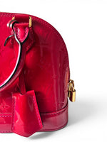 Load image into Gallery viewer, Louis Vuitton Alma BB, Cherry Red Vernis Leather Gold-tone Hardware
