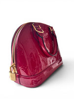Load image into Gallery viewer, Louis Vuitton Alma BB, Cherry Red Vernis Leather Gold-tone Hardware
