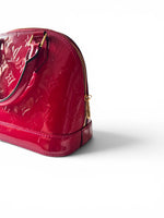 Load image into Gallery viewer, Louis Vuitton Alma BB, Cherry Red Vernis Leather Gold-tone Hardware
