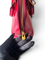 Load image into Gallery viewer, Louis Vuitton Alma BB, Cherry Red Vernis Leather Gold-tone Hardware
