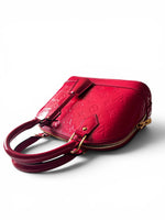 Load image into Gallery viewer, Louis Vuitton Alma BB, Cherry Red Vernis Leather Gold-tone Hardware
