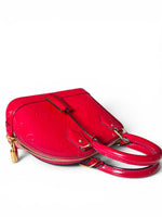 Load image into Gallery viewer, Louis Vuitton Alma BB, Cherry Red Vernis Leather Gold-tone Hardware
