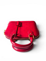 Load image into Gallery viewer, Louis Vuitton Alma BB, Cherry Red Vernis Leather Gold-tone Hardware
