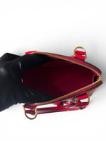Load image into Gallery viewer, Louis Vuitton Alma BB, Cherry Red Vernis Leather Gold-tone Hardware
