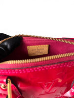 Load image into Gallery viewer, Louis Vuitton Alma BB, Cherry Red Vernis Leather Gold-tone Hardware
