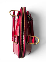Load image into Gallery viewer, Louis Vuitton Alma BB, Cherry Red Vernis Leather Gold-tone Hardware
