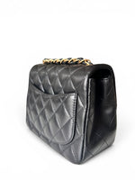 Load image into Gallery viewer, Chanel Timeless Classic Mini, Black Lambskin Leather Gold-tone Hardware
