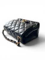 Load image into Gallery viewer, Chanel Timeless Classic Mini, Black Lambskin Leather Gold-tone Hardware
