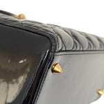 Charger l'image dans la galerie, Christian Dior Lady Dior Medium, Black Patent Leather Gold-tone Hardware
