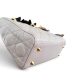 Load image into Gallery viewer, Christian Dior Lady Dior Small, Light Grey Cannage Lambskin Gold-tone Hardware

