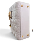 Load image into Gallery viewer, Christian Dior Lady Dior Small, Light Grey Cannage Lambskin Gold-tone Hardware
