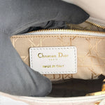 Load image into Gallery viewer, Christian Dior Lady Dior Small, Light Grey Cannage Lambskin Gold-tone Hardware

