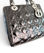 Load image into Gallery viewer, Christian Dior Lady Dior Medium – Black Patent Leather, Silver-tone Hardware

