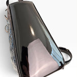 Load image into Gallery viewer, Christian Dior Lady Dior Medium – Black Patent Leather, Silver-tone Hardware
