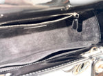 Load image into Gallery viewer, Christian Dior Lady Dior Medium – Black Patent Leather, Silver-tone Hardware
