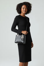 Load image into Gallery viewer, Christian Dior Lady Dior Medium – Black Patent Leather, Silver-tone Hardware
