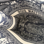 Charger l'image dans la galerie, Dior Medium Book Tote – Black &amp; White Toile de Jouy
