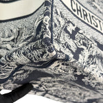 Charger l'image dans la galerie, Dior Medium Book Tote – Black &amp; White Toile de Jouy
