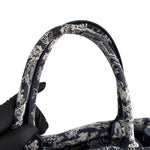 Charger l'image dans la galerie, Dior Medium Book Tote – Black &amp; White Toile de Jouy
