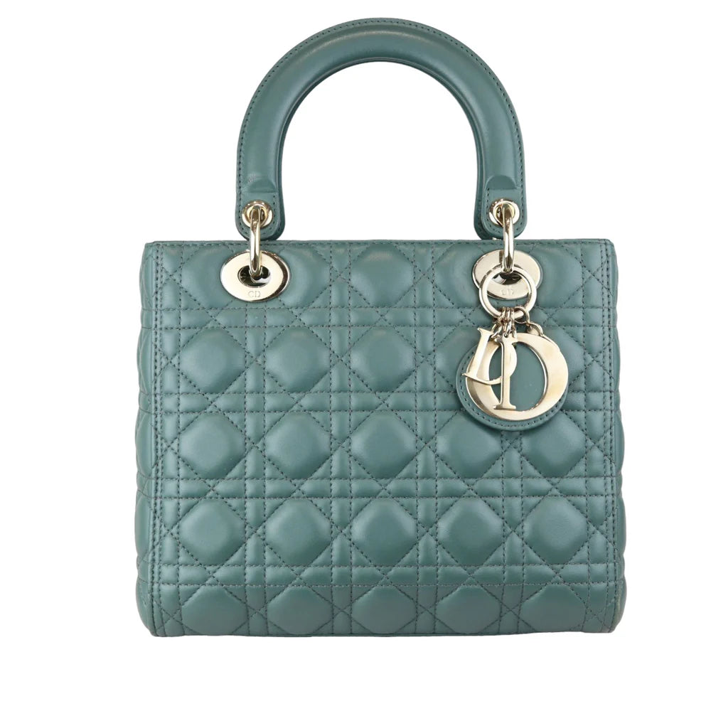 Lady Dior Medium Lambskin Green GHW