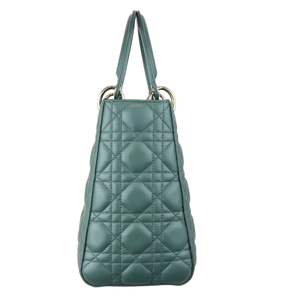 Lady Dior Medium Lambskin Green GHW