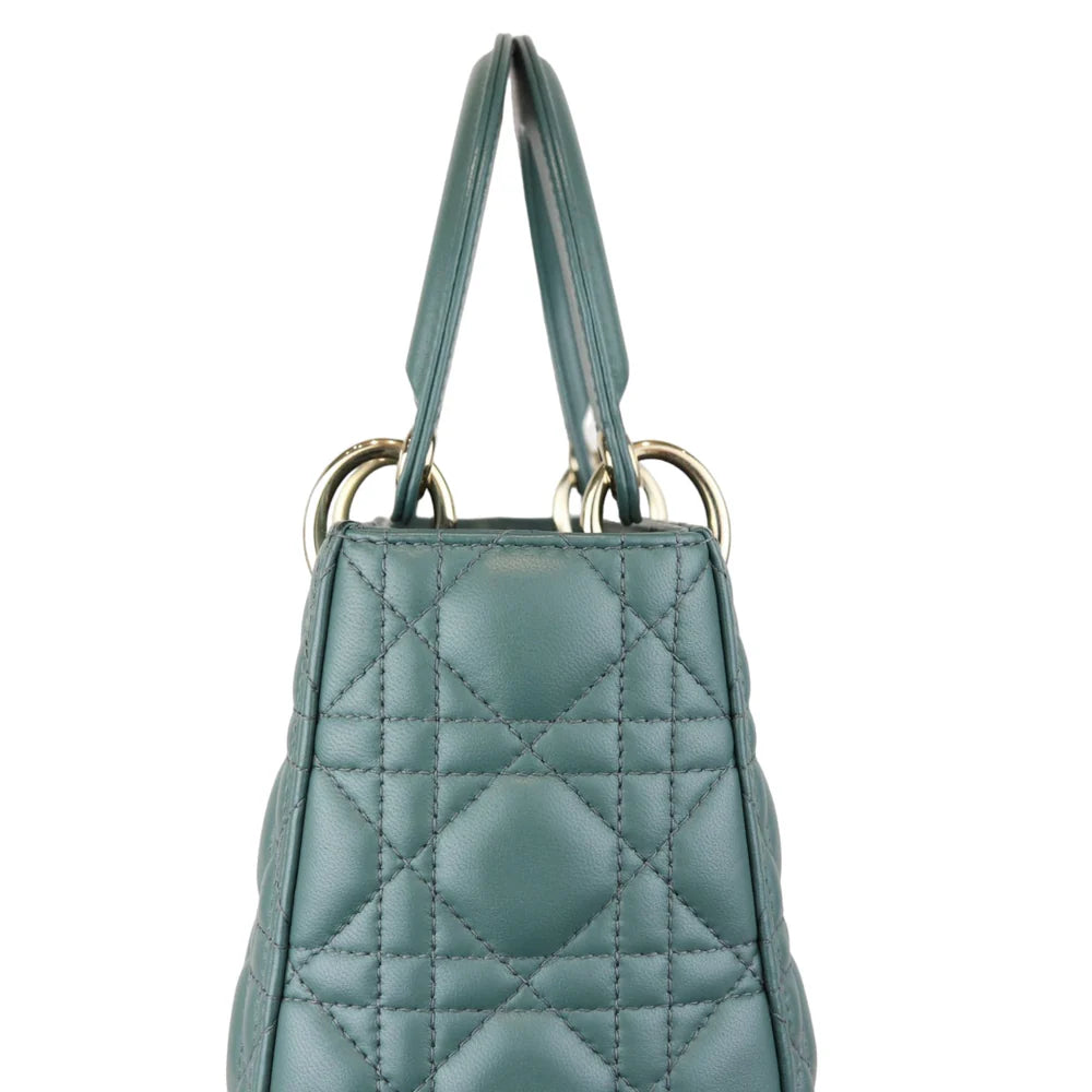 Lady Dior Medium Lambskin Green GHW