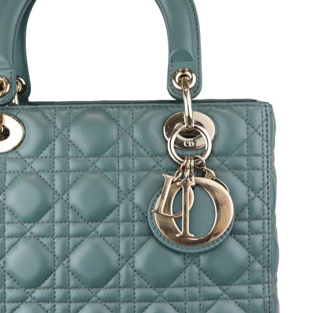 Lady Dior Medium Lambskin Green GHW