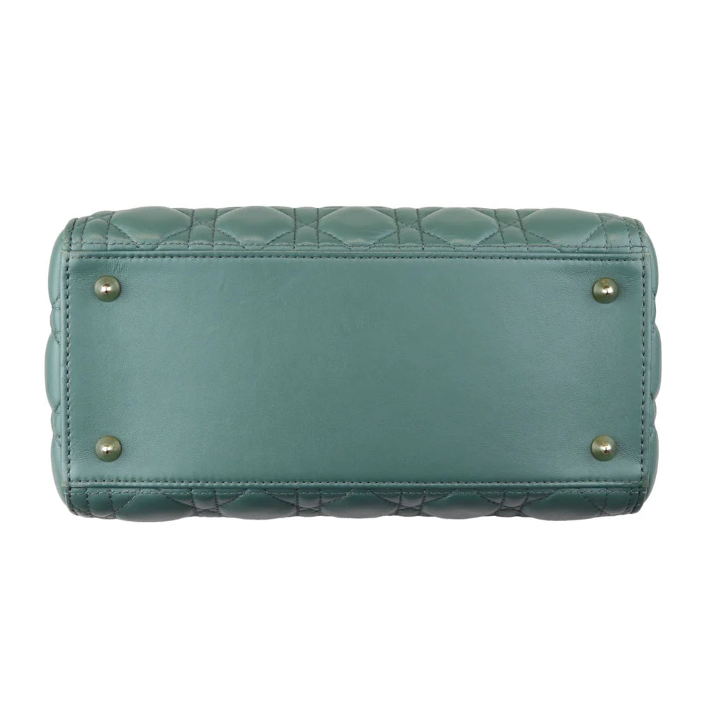 Lady Dior Medium Lambskin Green GHW