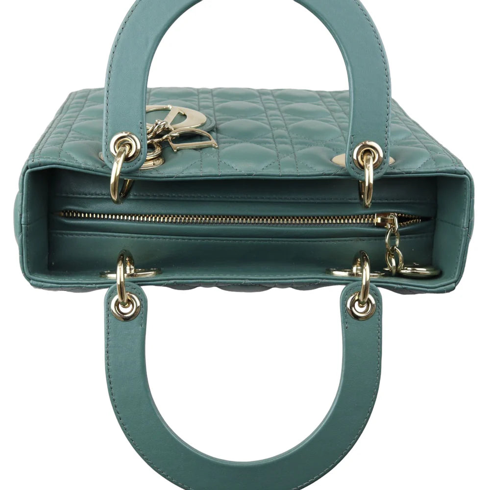 Lady Dior Medium Lambskin Green GHW